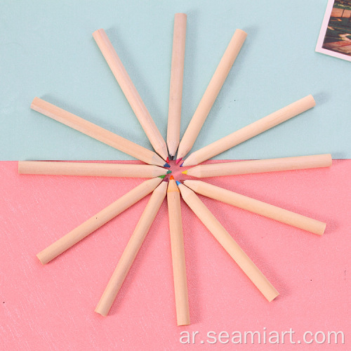 12Colors Kids Color Pencil Kraft Paper Tube Box